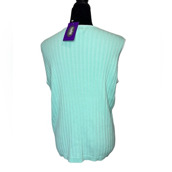 Tabi International Sleeveless Ribbed Top Mint - Picture 4 of 8